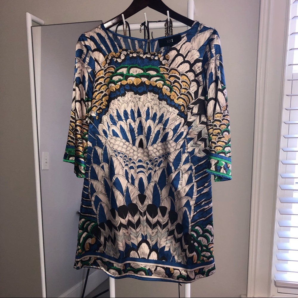 Silky shift dress